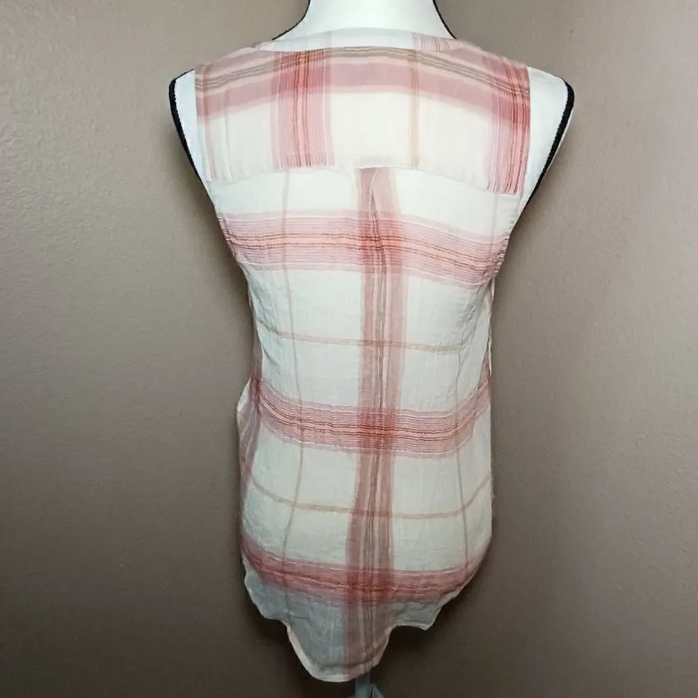 Lucky Brand Gauze Button Down Top - Picture 4 of 9